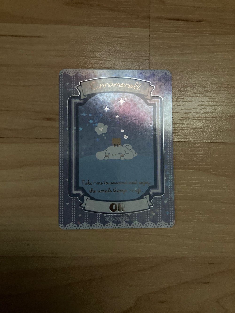 Sanrio Cinnamoroll Blue Purple Trading Card
